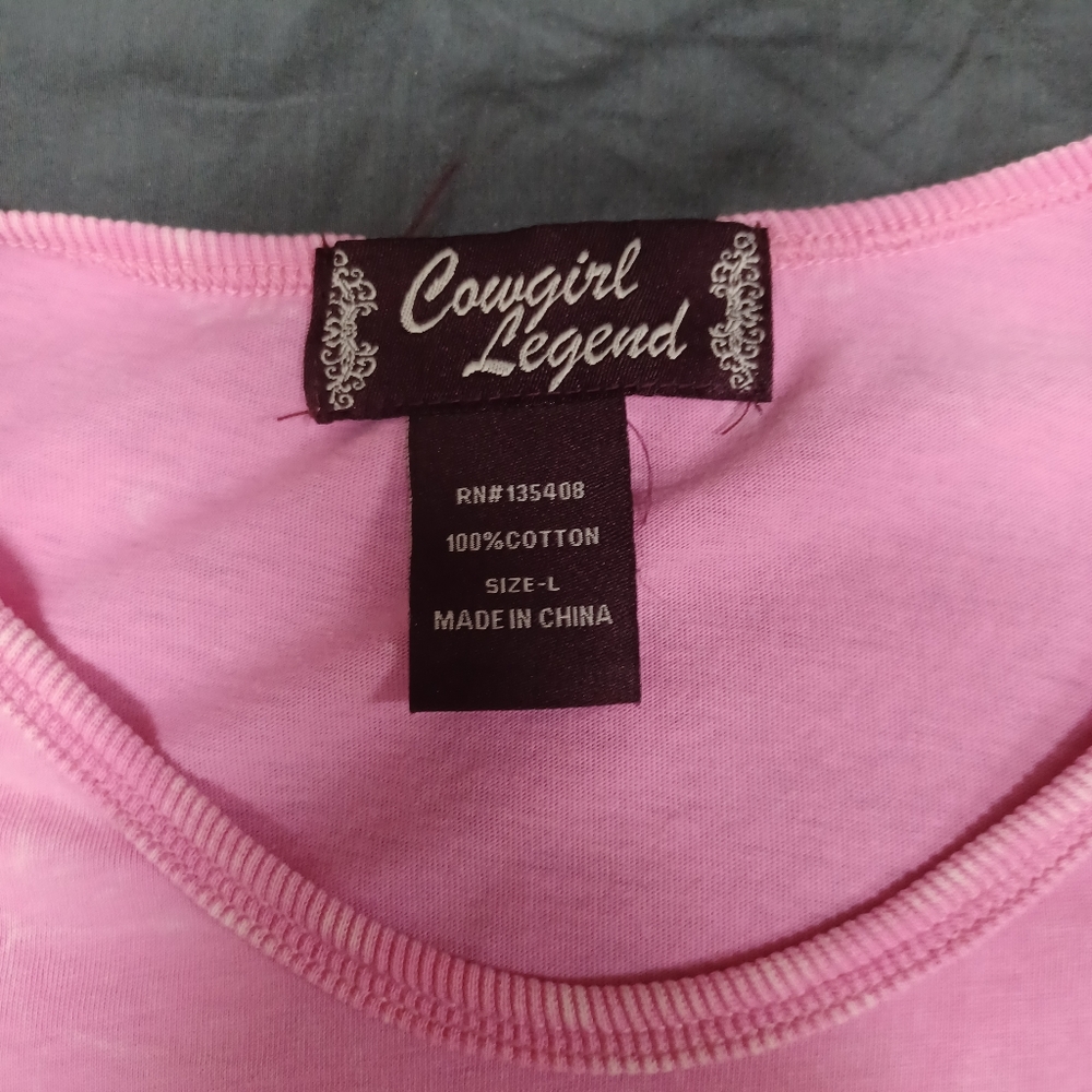 Cowgirl Legend long sleeve t-shirt size large